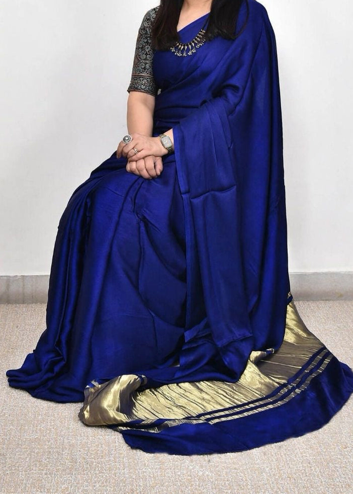 Kashish Lagdi Patta Pure Modal Silk Sarees