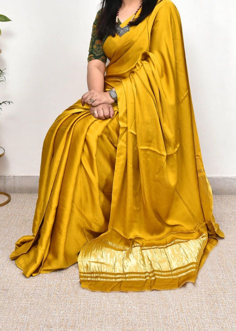 Kashish Lagdi Patta Pure Modal Silk Sarees