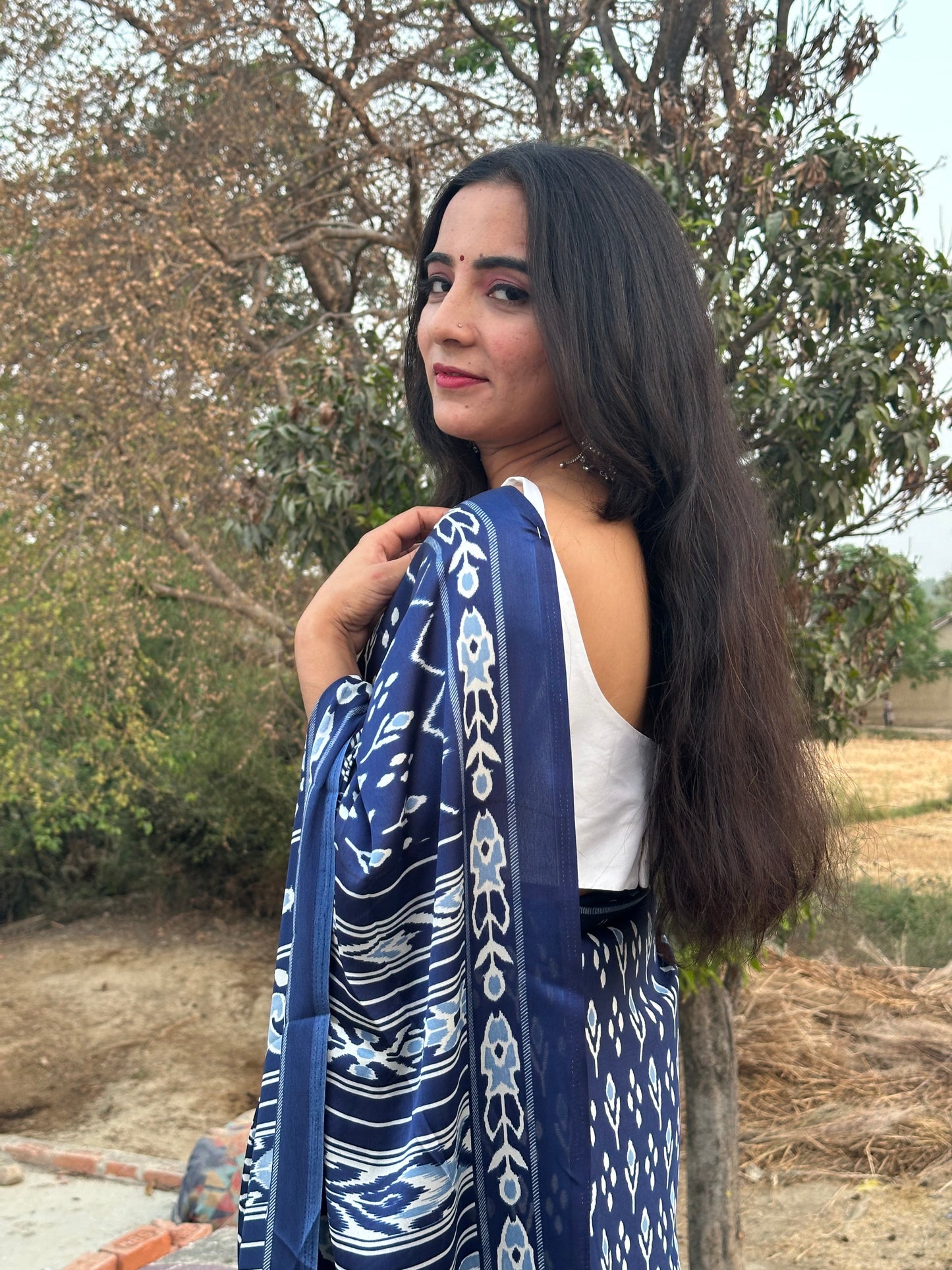 Nilima Printed Semi Modal Silk Saree