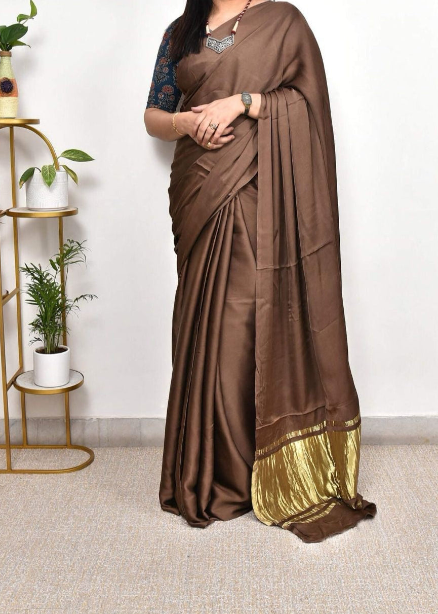 Kashish Lagdi Patta Pure Modal Silk Sarees