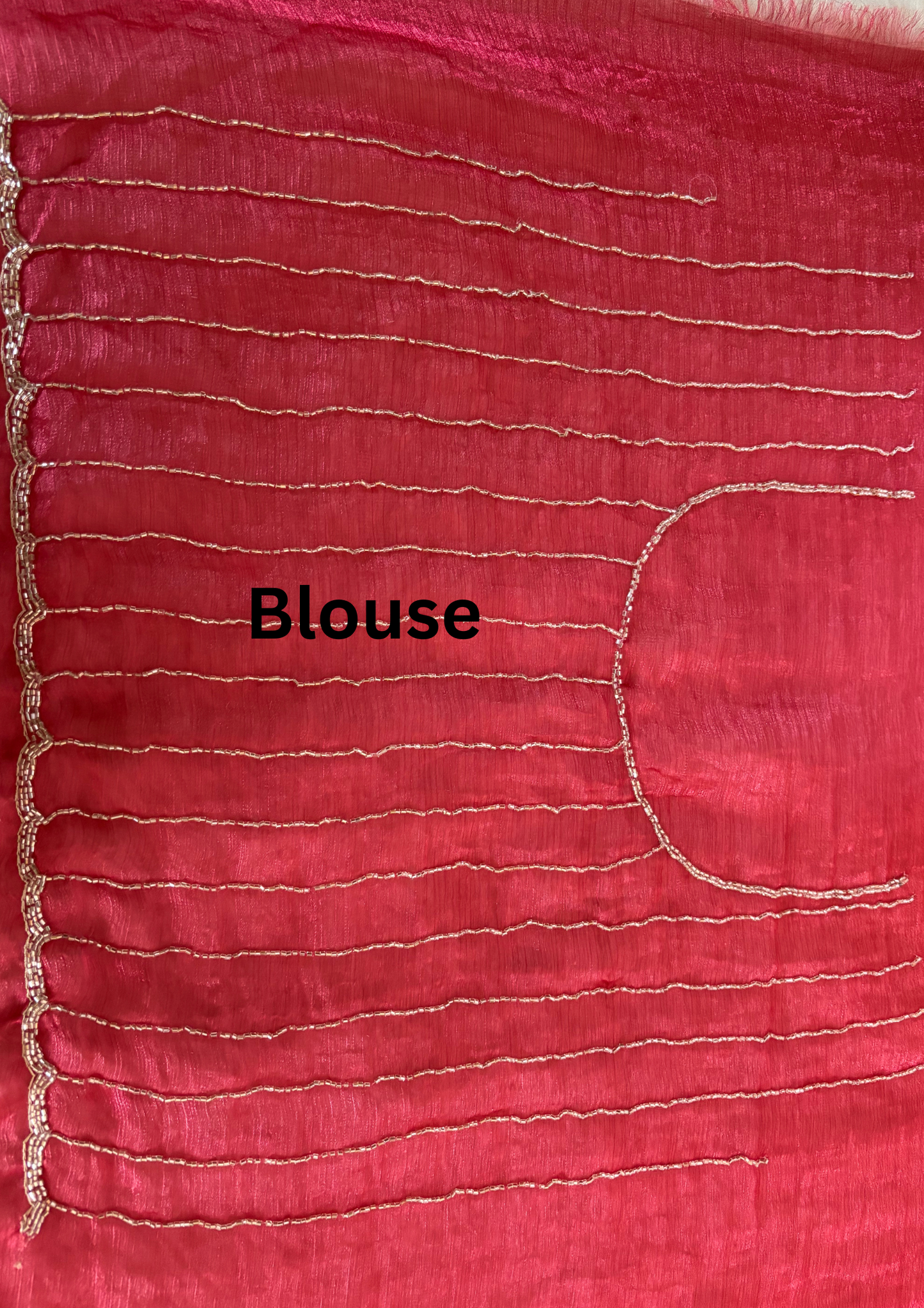 Red Golden Regal Party Wear Saree