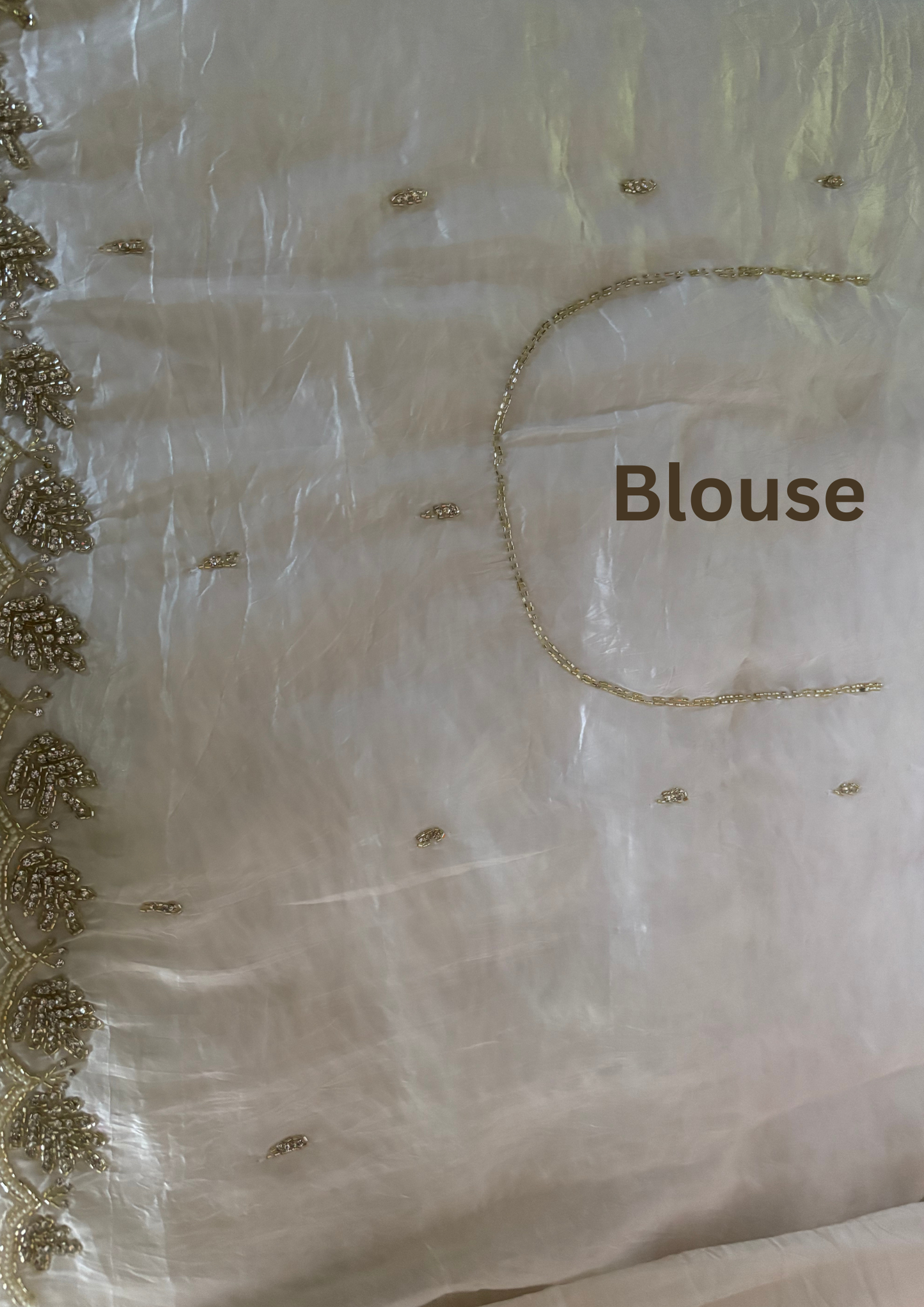 Gold White Glam Party Saree