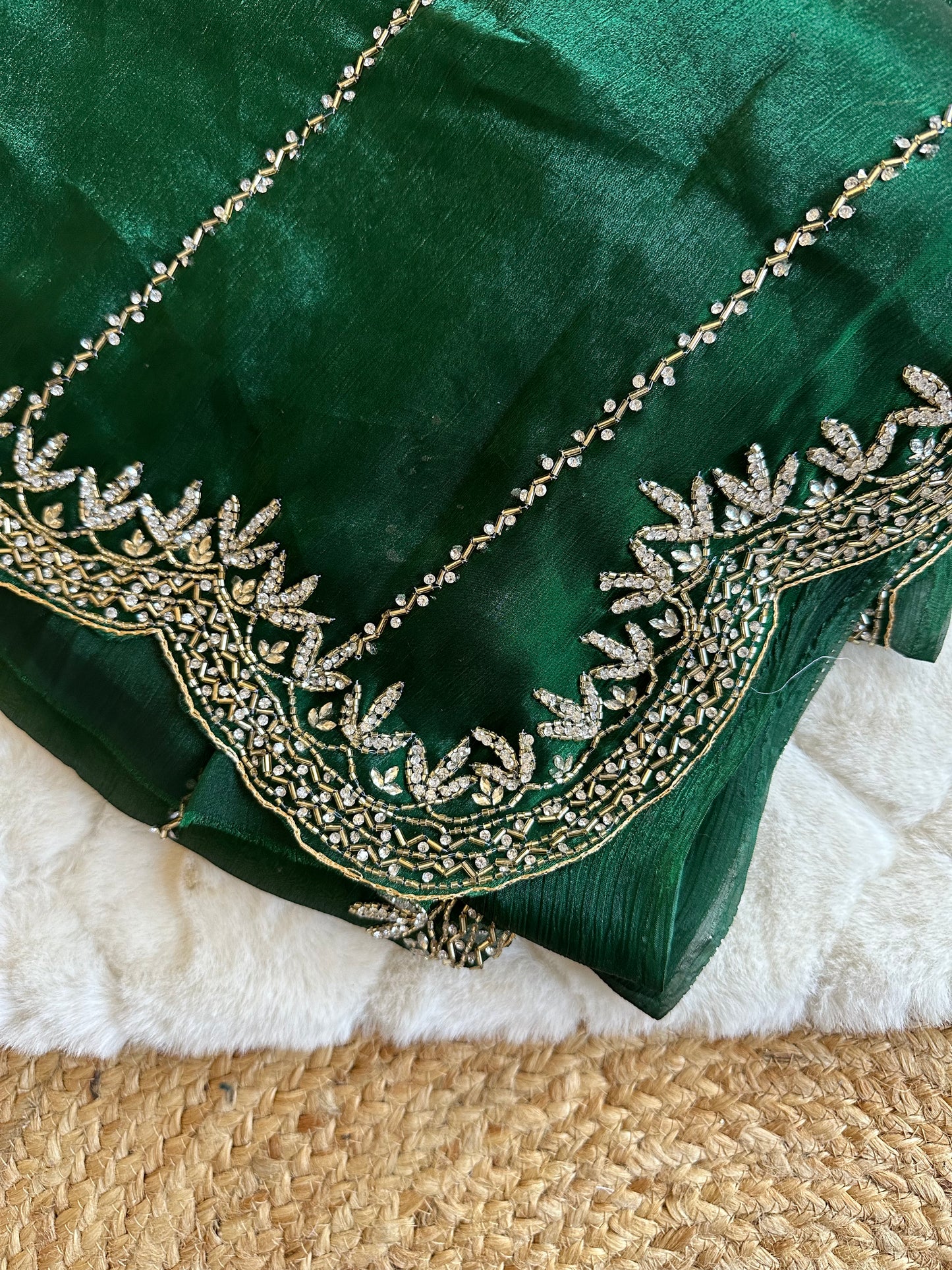 Heavy Embroidered JC Saree