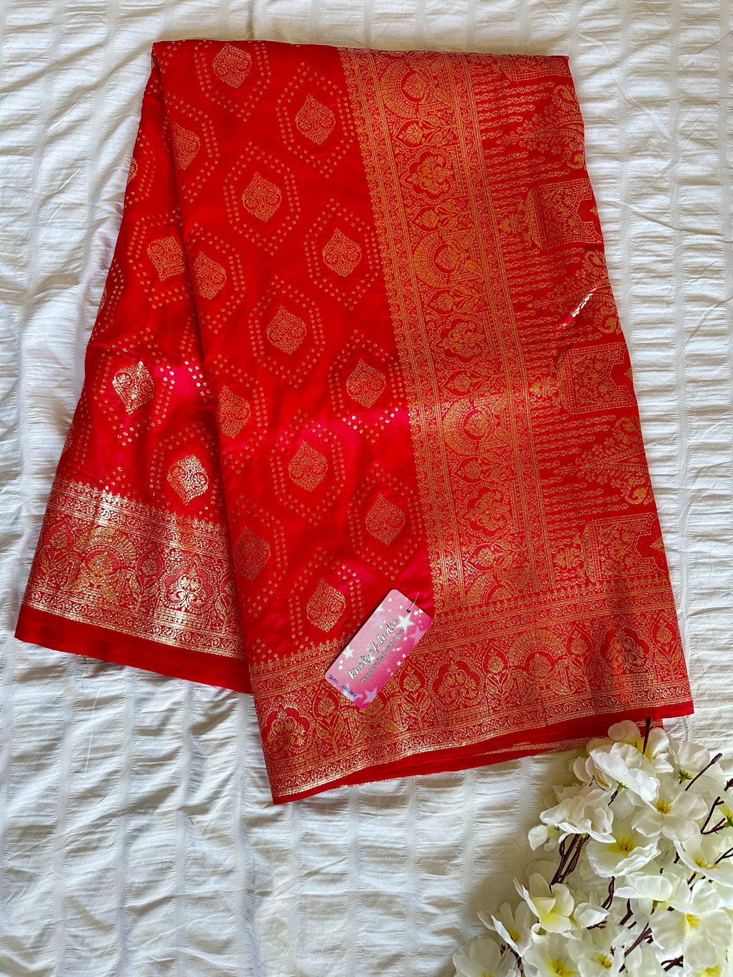 Rani Pink Banarasi Saree