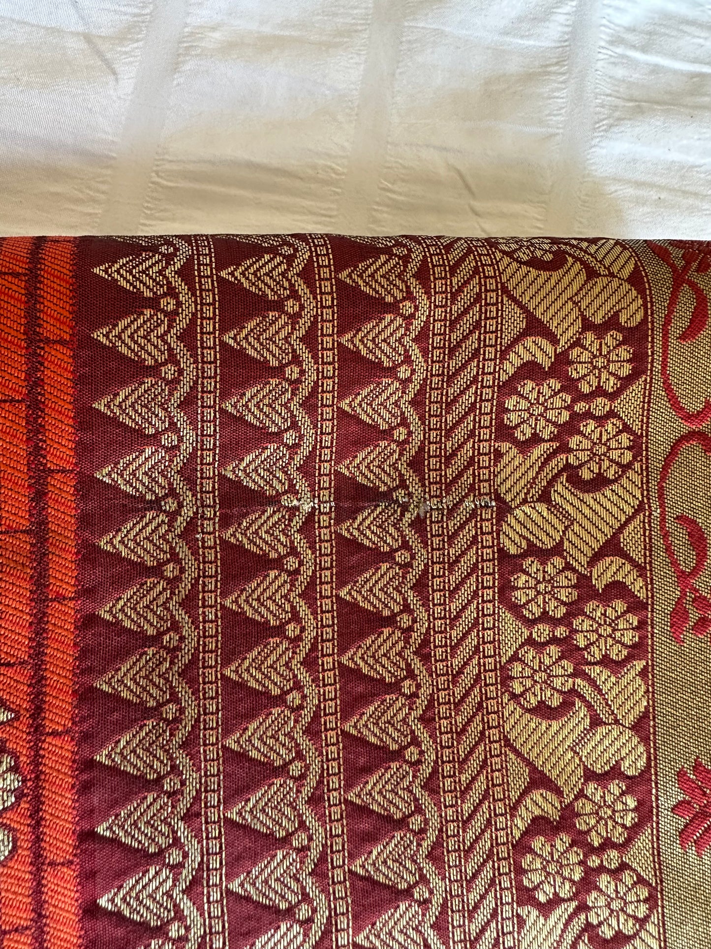 Orange Banarasi Saree