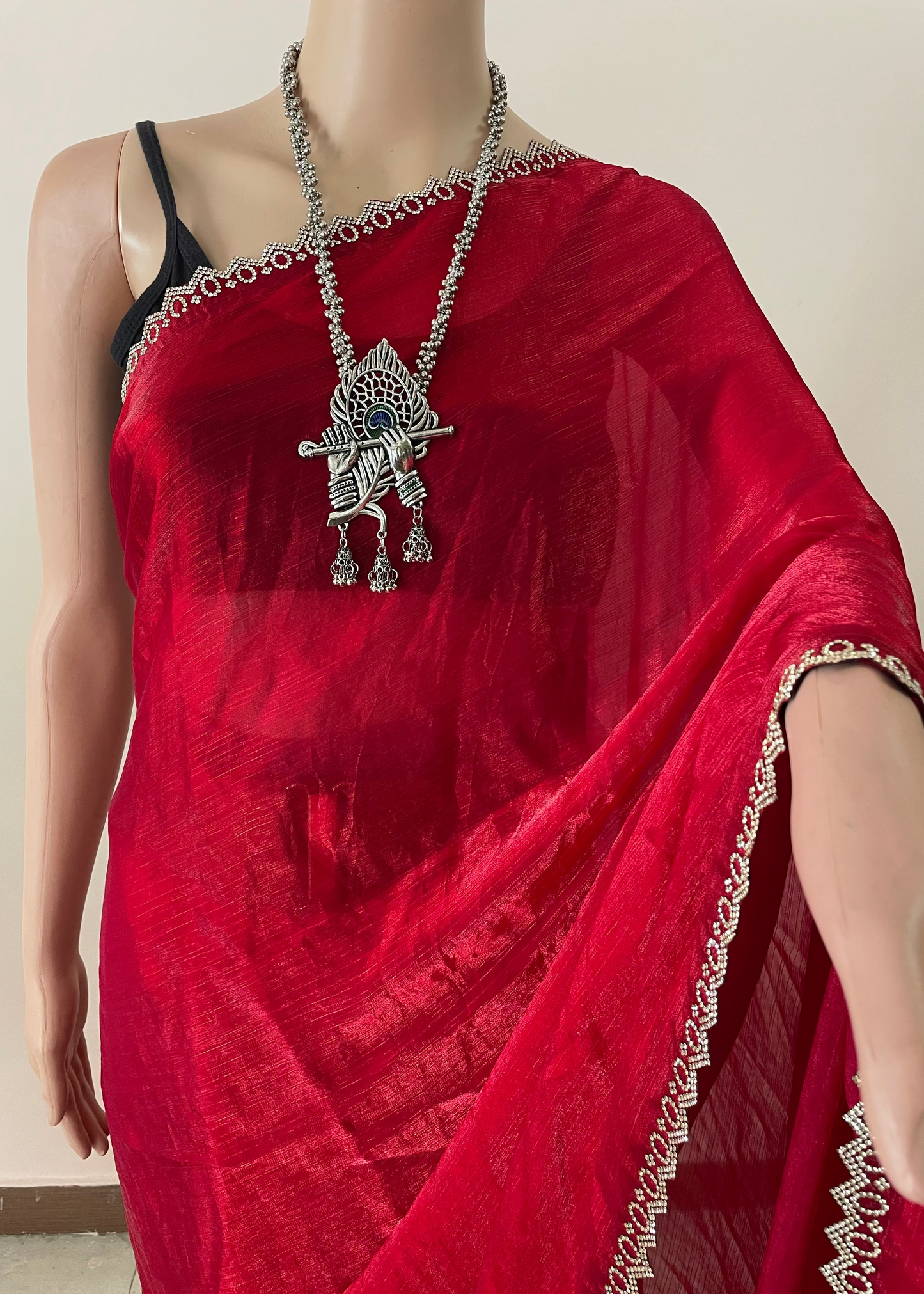Star Tissue Svarovski Saree