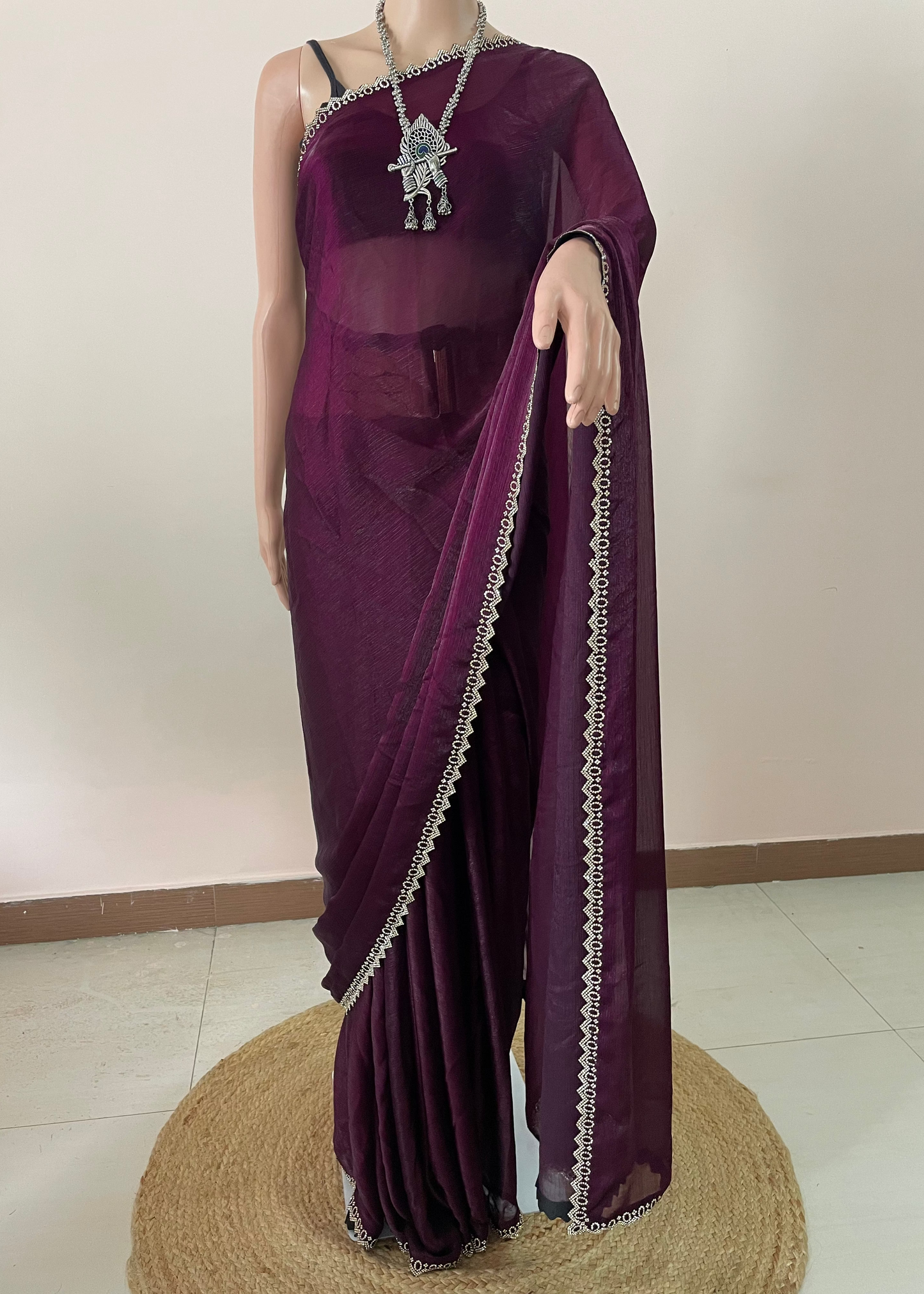 Star Tissue Svarovski Saree