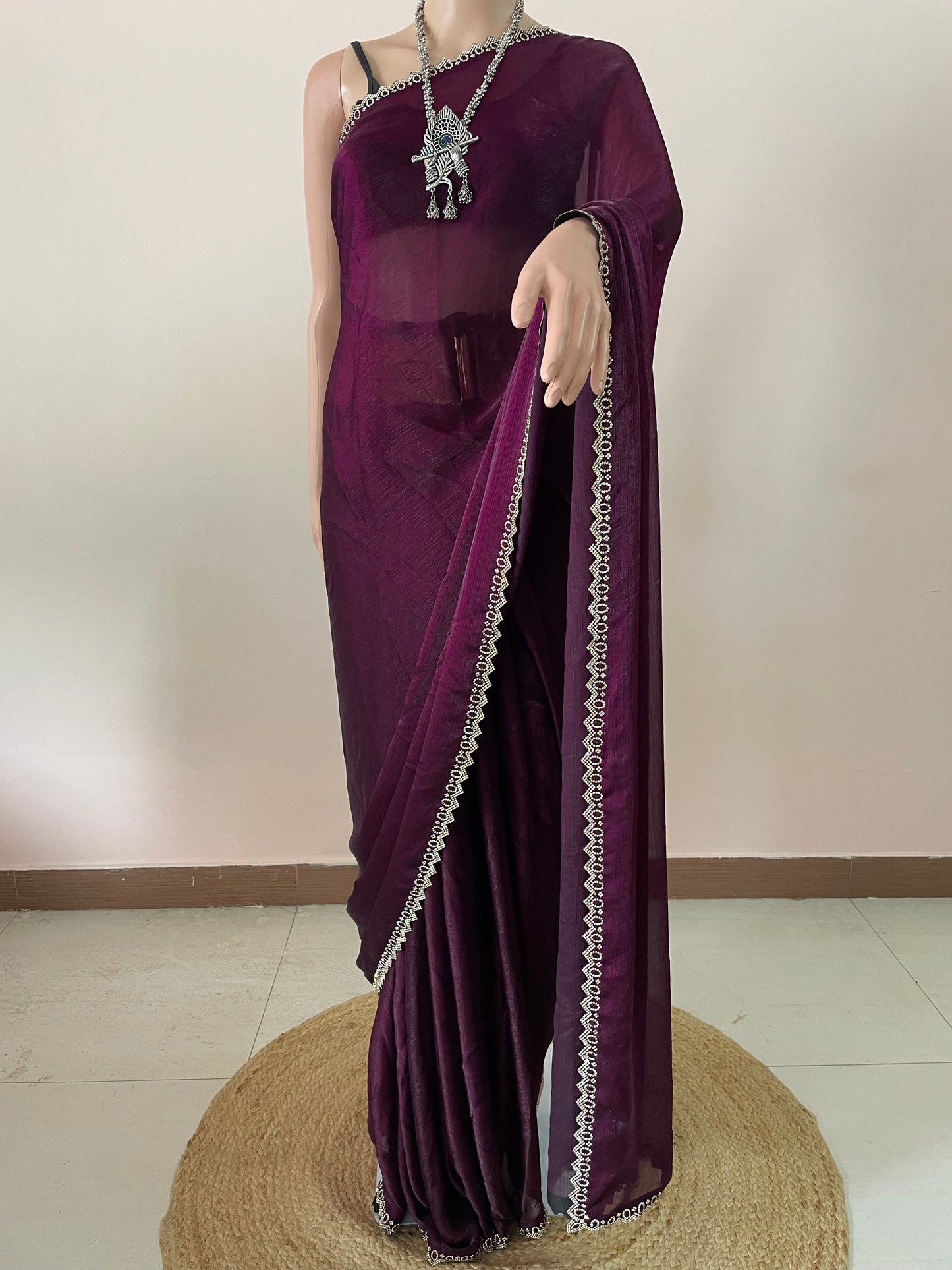 Star Tissue Svarovski Saree