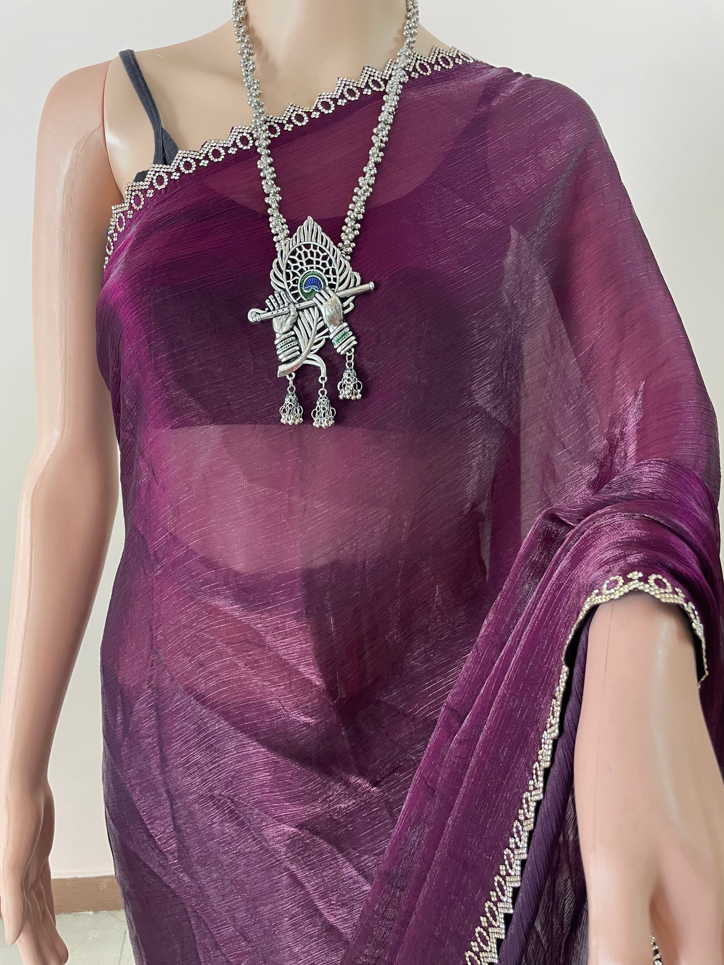 Star Tissue Svarovski Saree