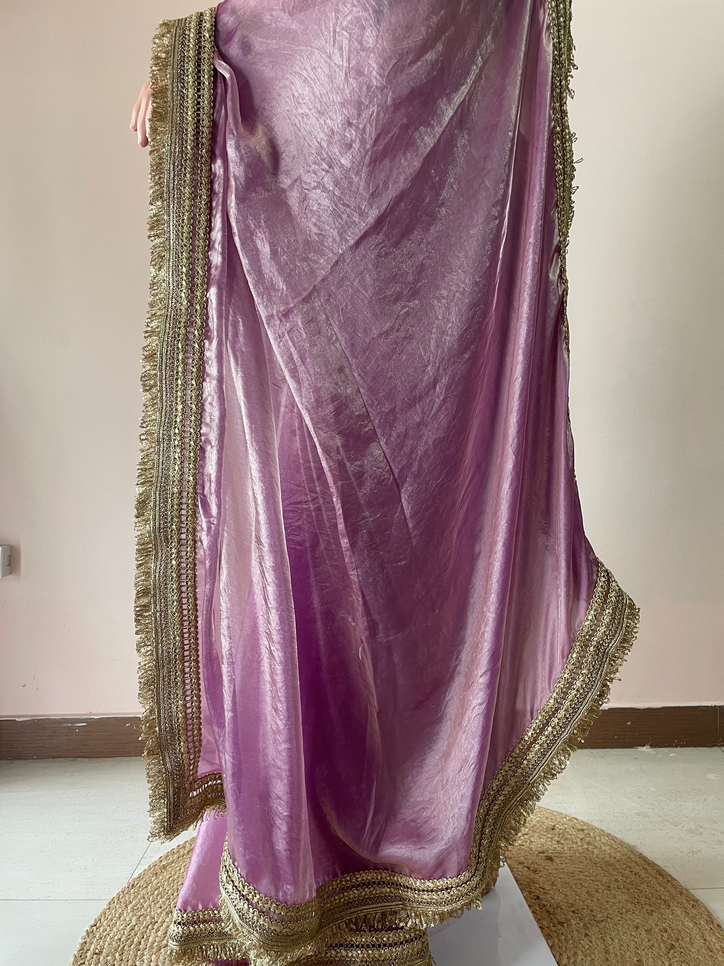 Light Purple Royal Tissue Saree