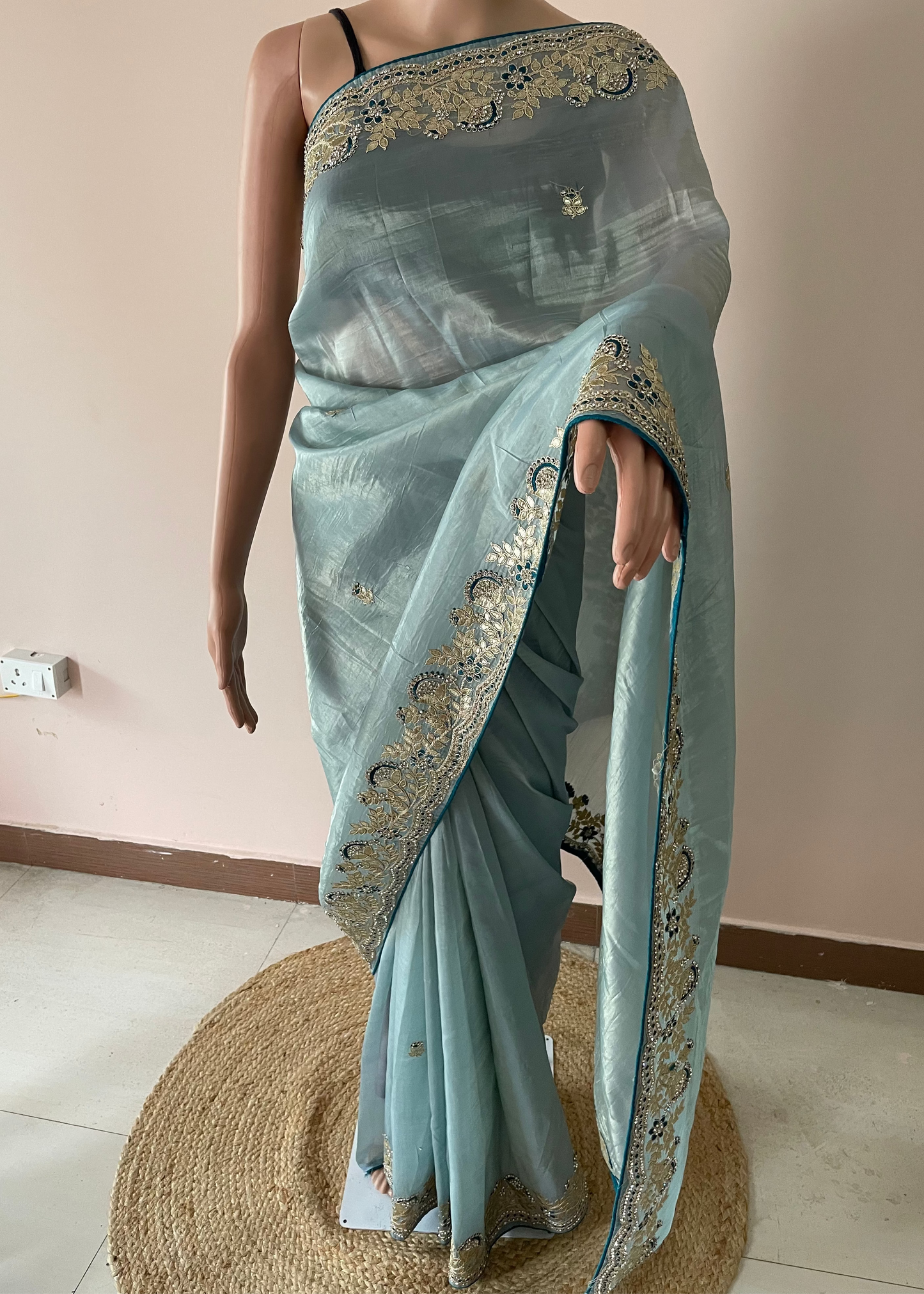 Gota Patti Tissue Saree