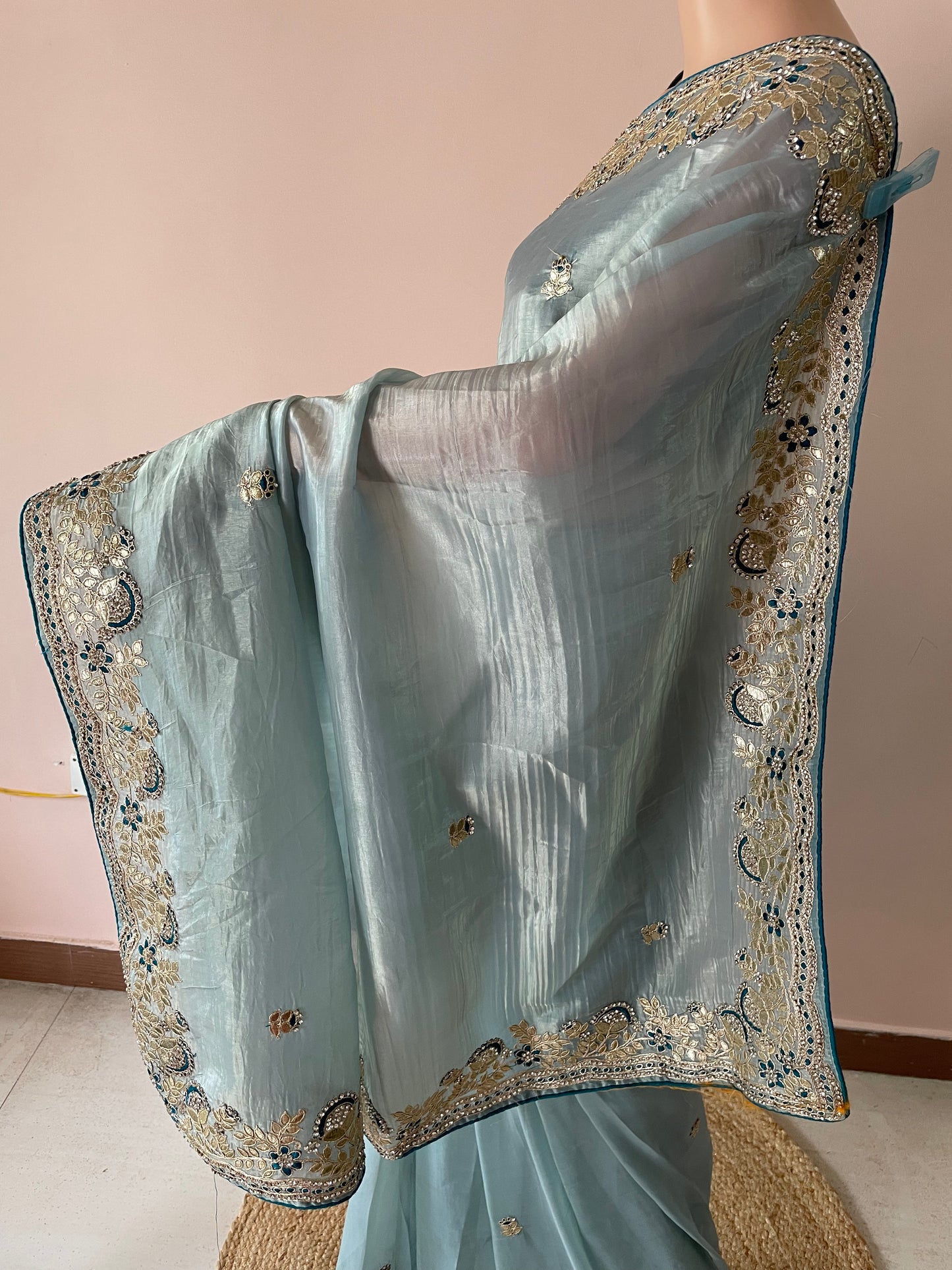Gota Patti Tissue Saree