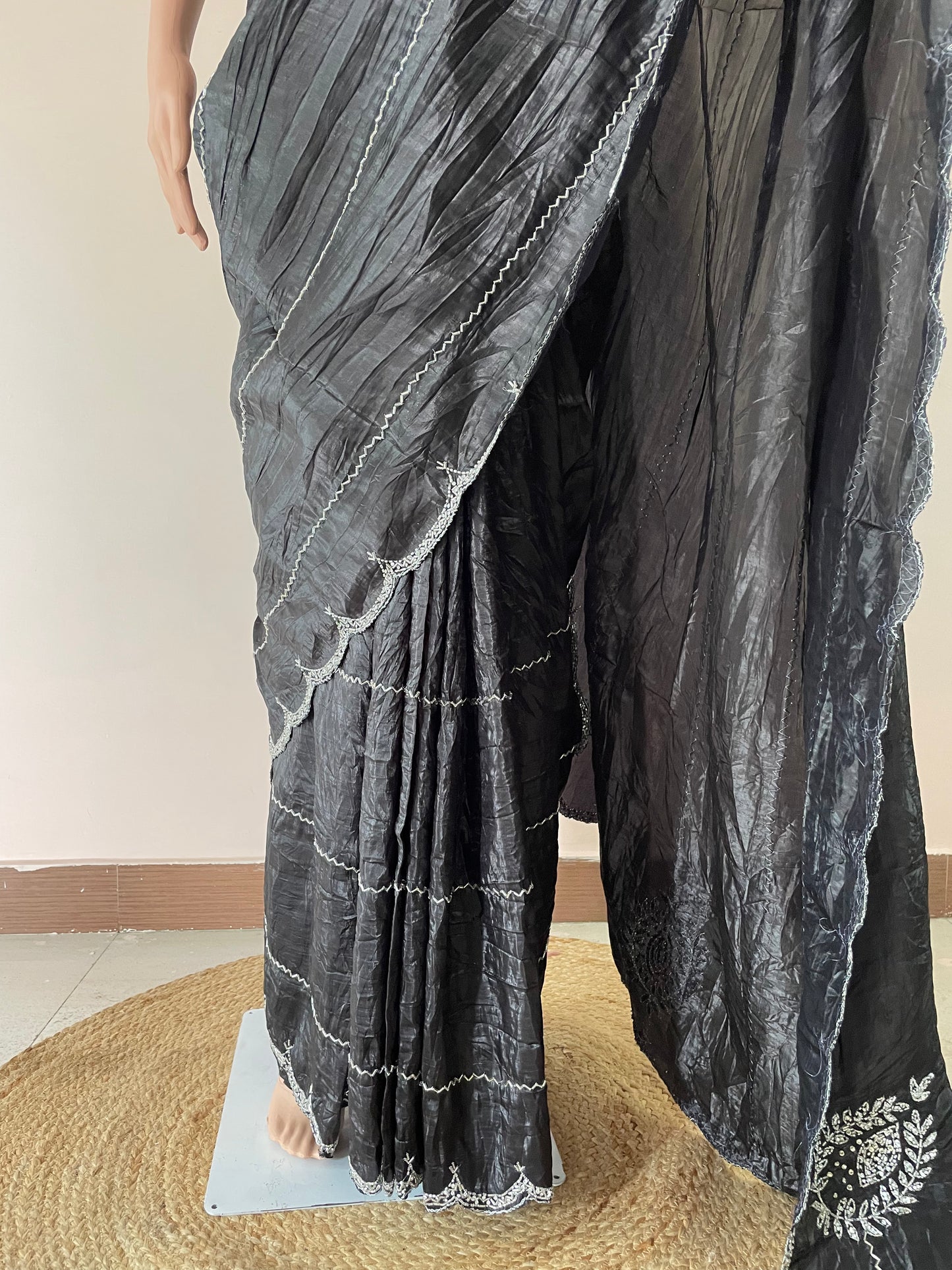 Midnight Spark Black Party Wear Saree