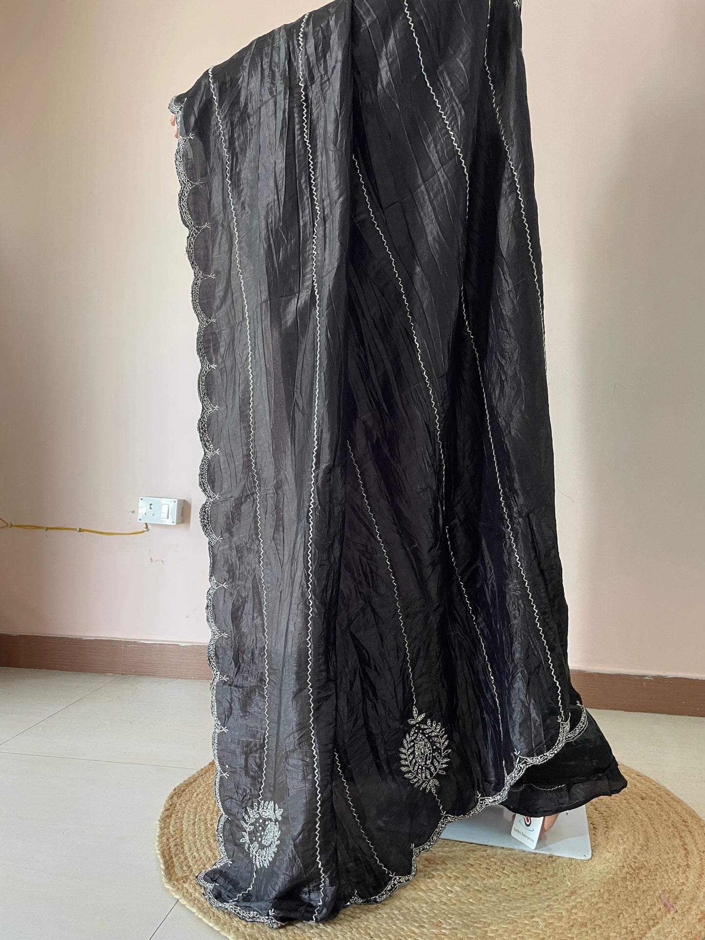 Midnight Spark Black Party Wear Saree