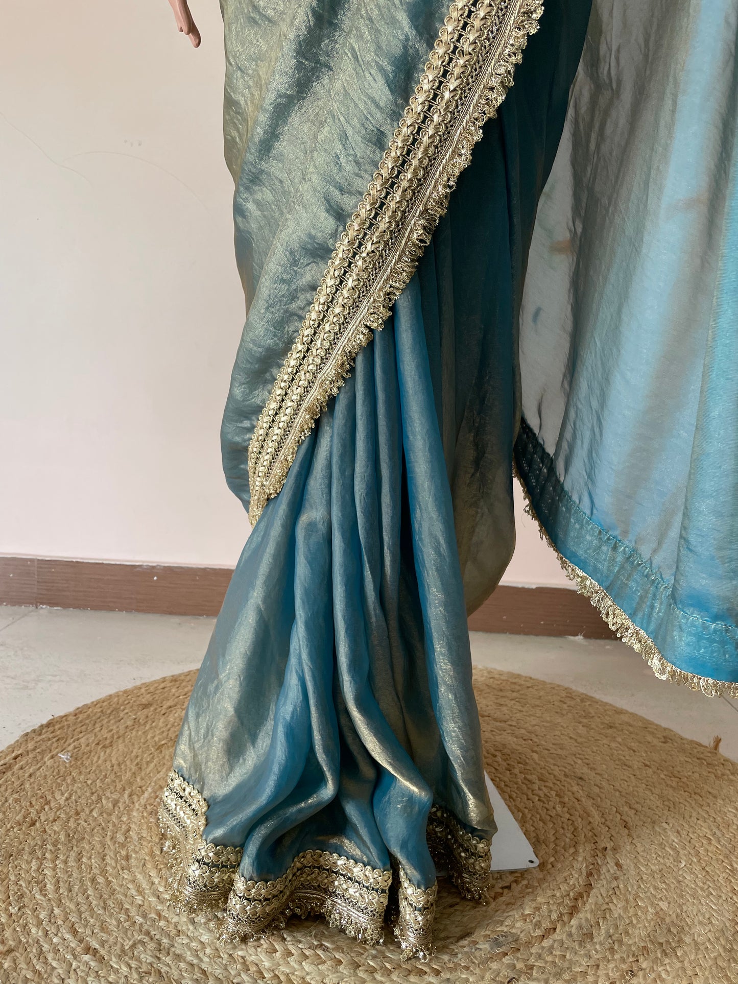 Moss Green Royal Tissue Saree