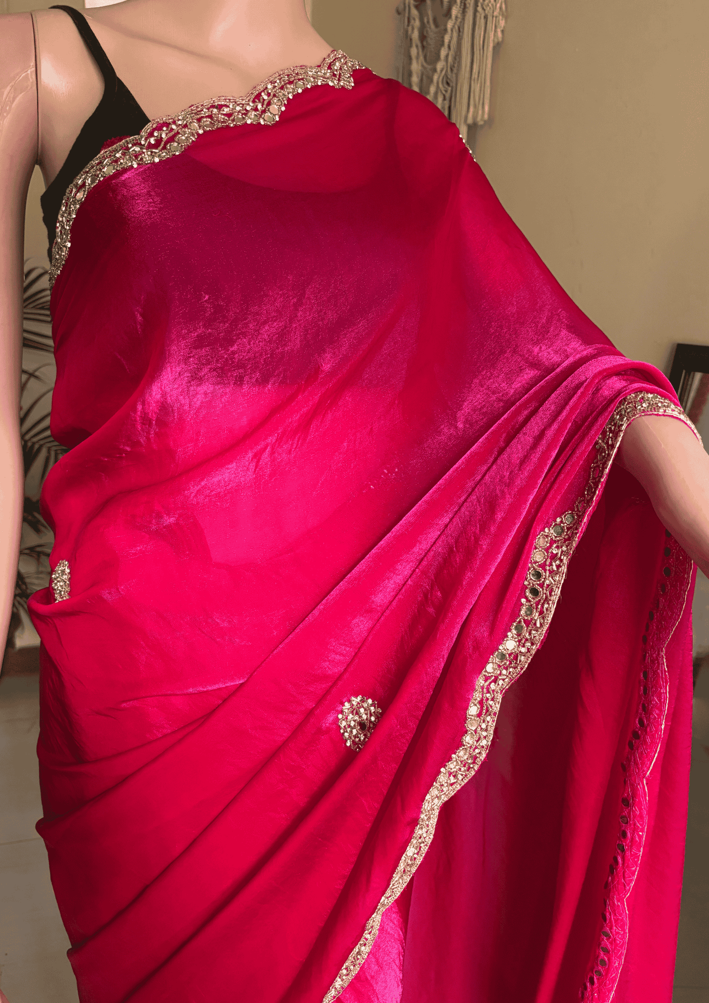 Shimmer Sky Party Wear Saree