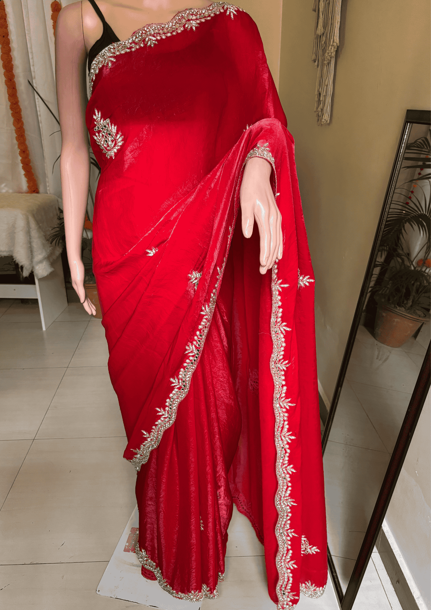 Festive Special Red Saree