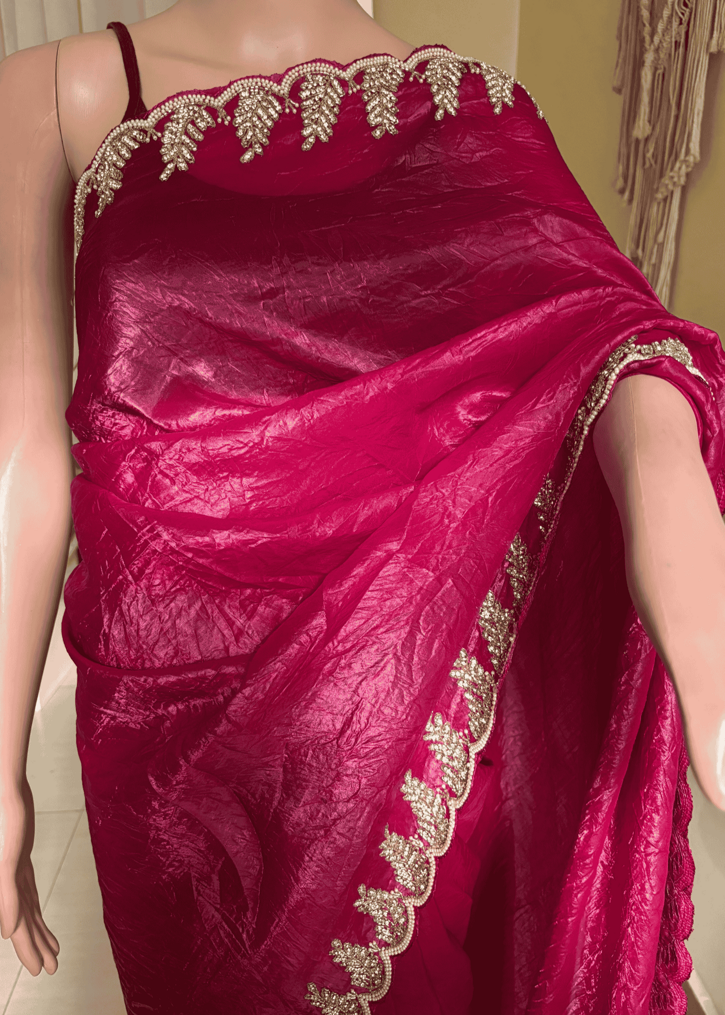 Glow Pearl Party Wear Saree
