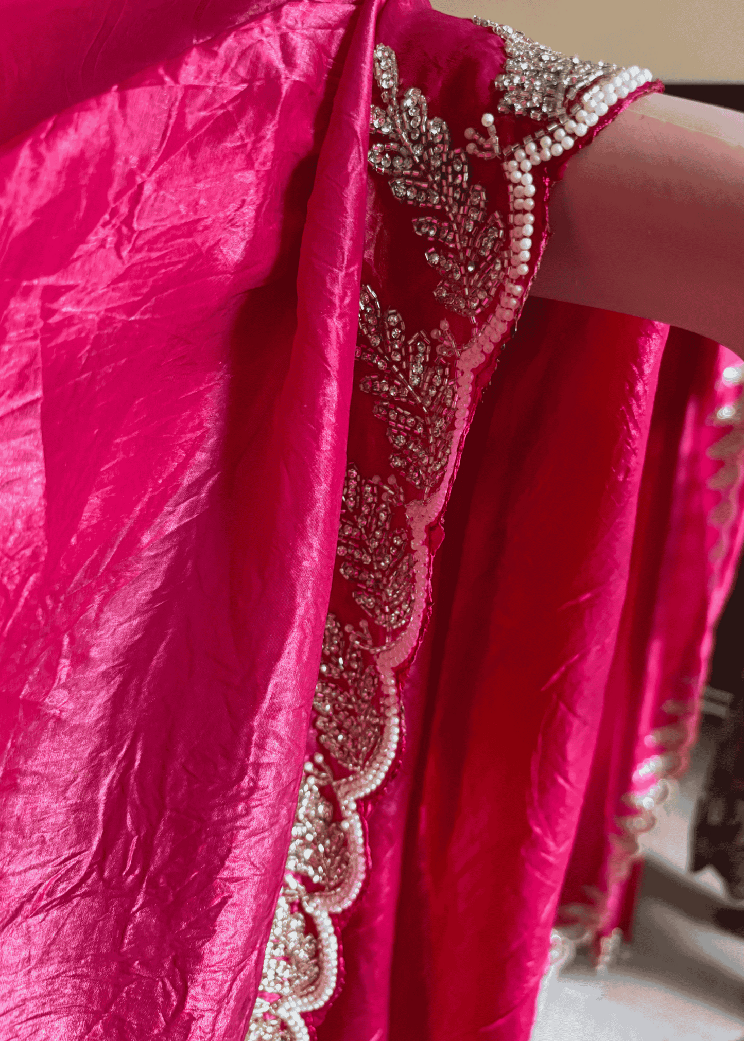 Glow Pearl Party Wear Saree