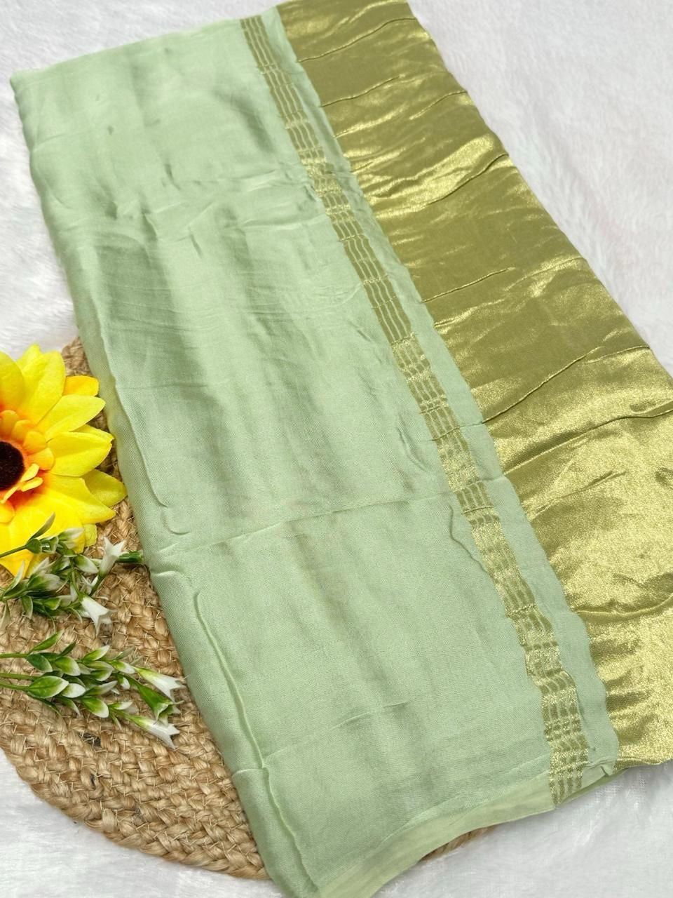 Kashish Lagdi Patta Pure Modal Silk Sarees