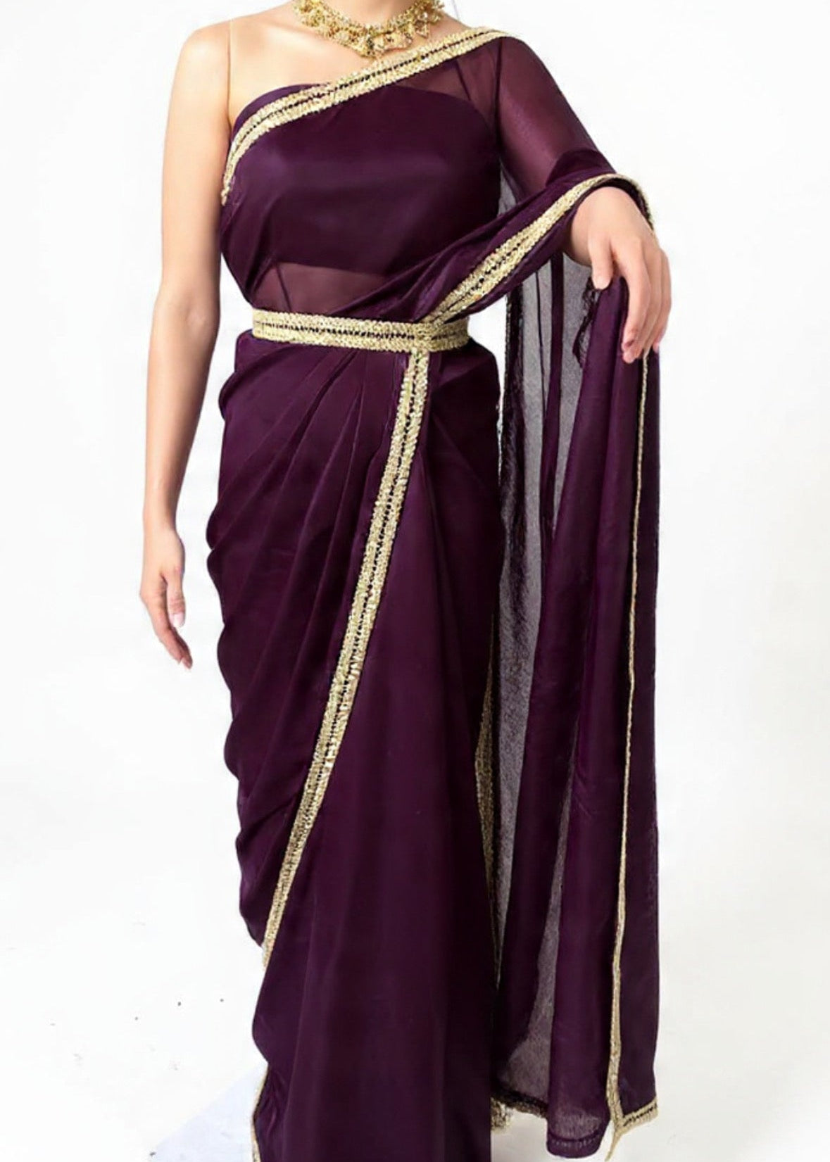 Suhana Tissue saree with belt