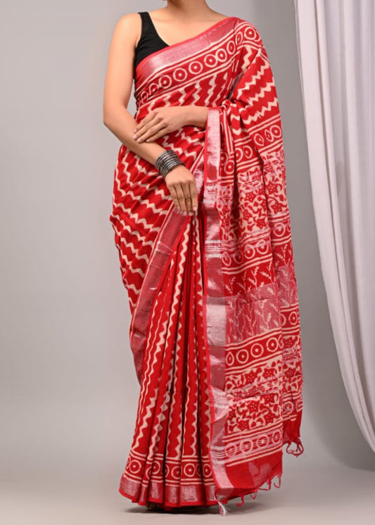 Taru Linen Saree