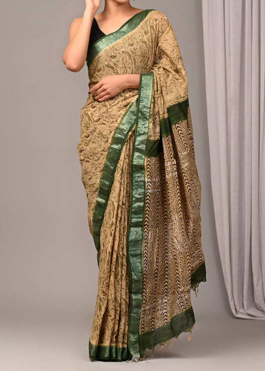 Ambar Linen Saree