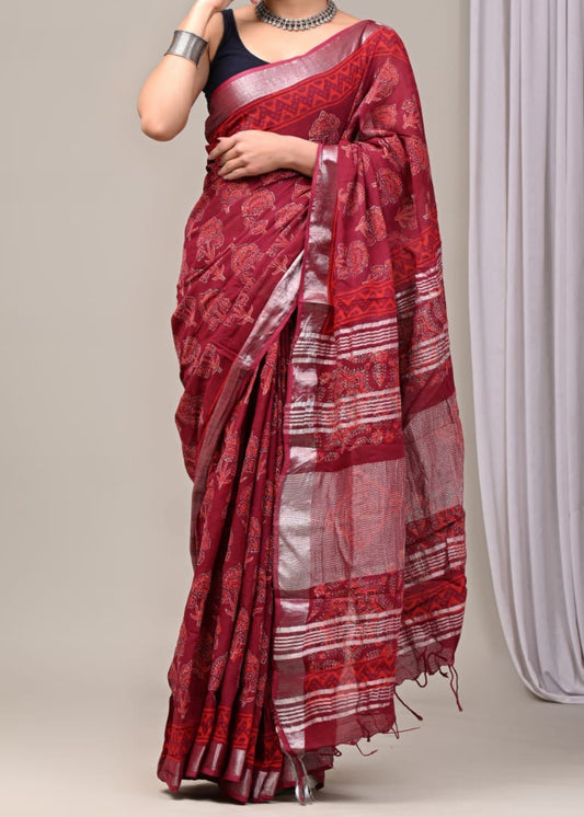 Vanya Linen Saree