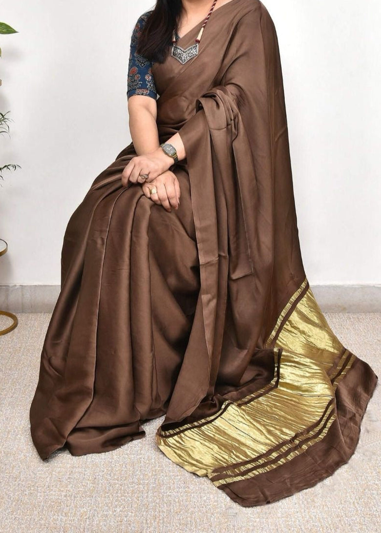 Kashish Lagdi Patta Pure Modal Silk Sarees
