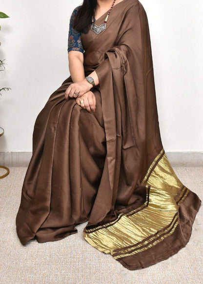 Kashish Lagdi Patta Pure Modal Silk Sarees