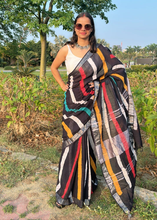 Tanrekha Linen Saree