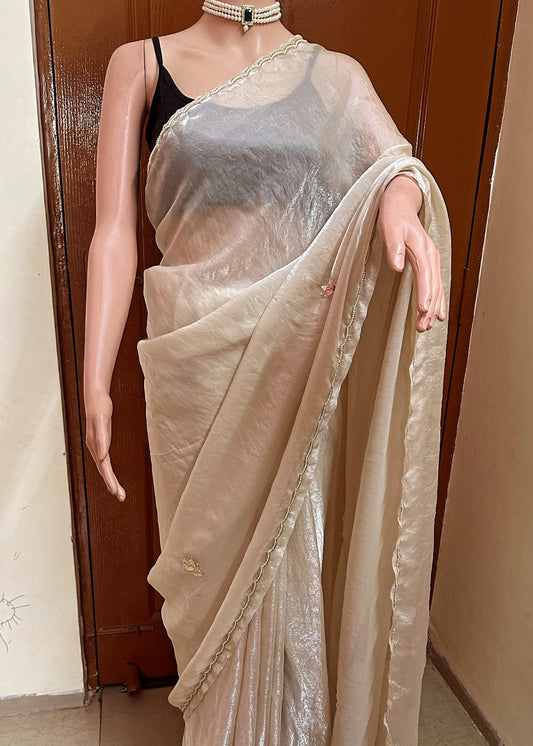 Pearl Whisper handwork Saree
