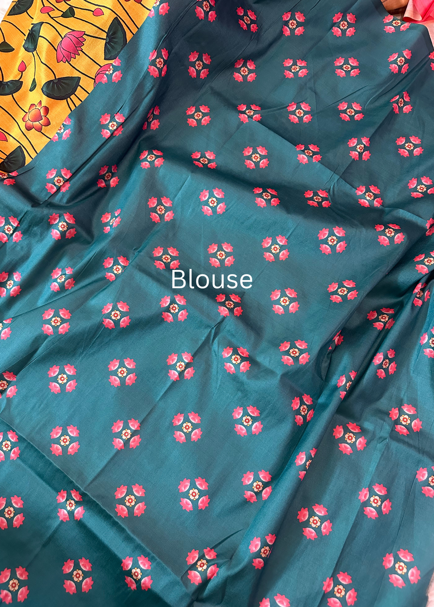 Kamal Katha Kalamkari Saree