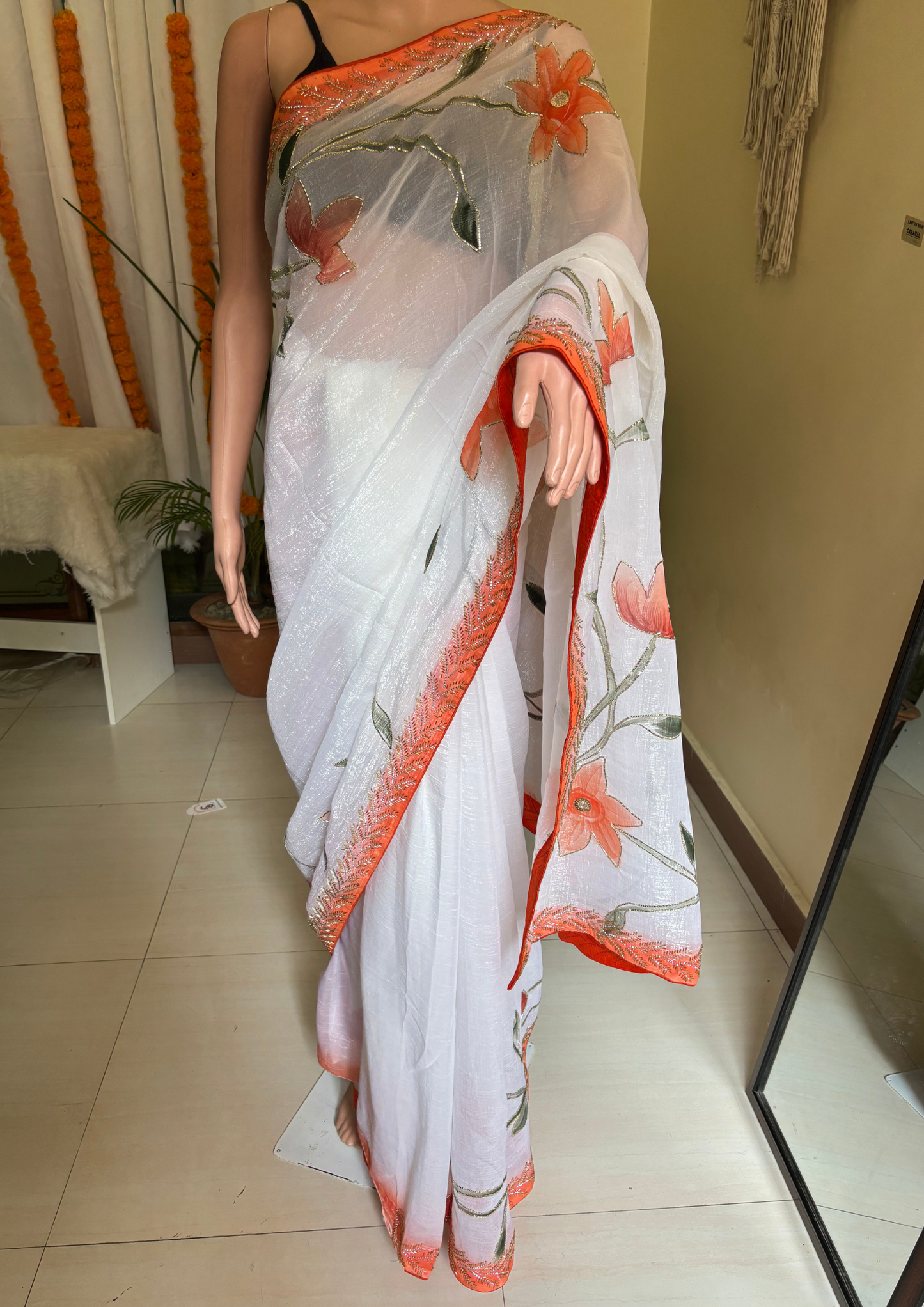 Guldasta Hand work Saree