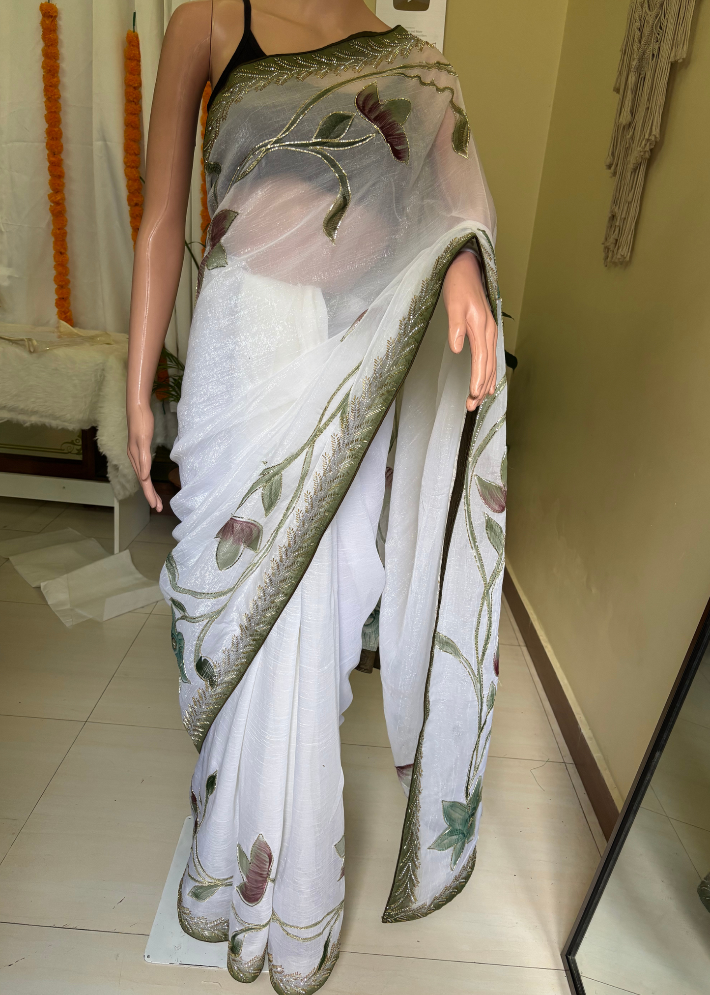 Guldasta Hand work Saree