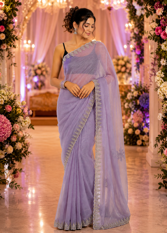 Rose Luxe Party Wear Saree