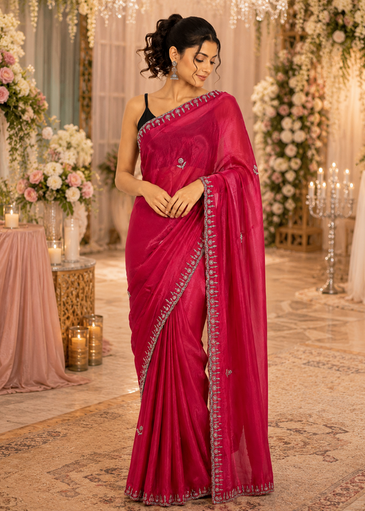 Diamond Dust Party Wear Saree