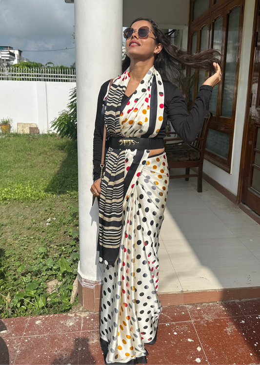 Polka Modal Silk Saree