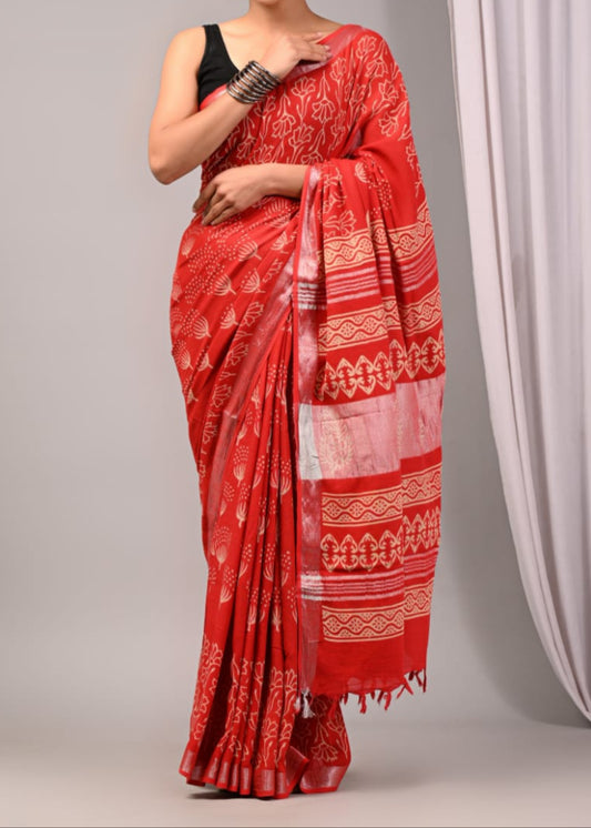 Dandi Linen Saree