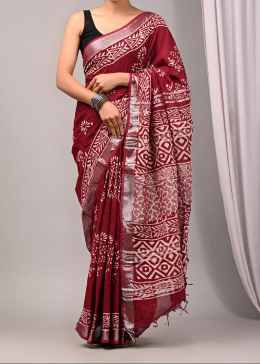 Darpan Linen Saree