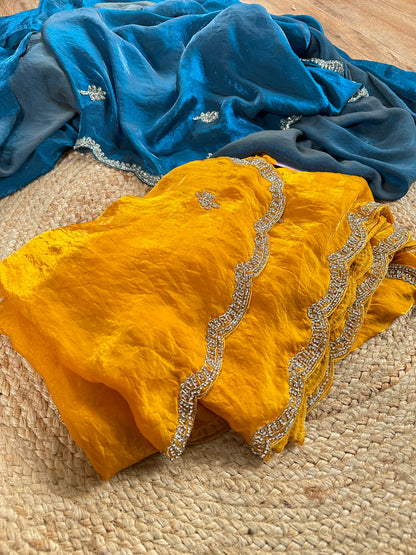Mahi Party Wear Tissue Saree