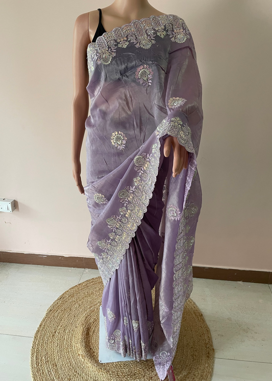 Golden Hour Heavy Work Saree