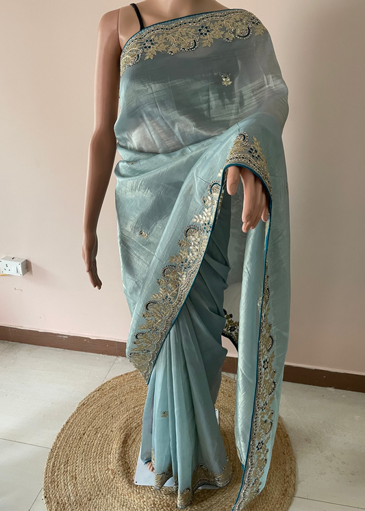 Gota Patti Tissue Saree