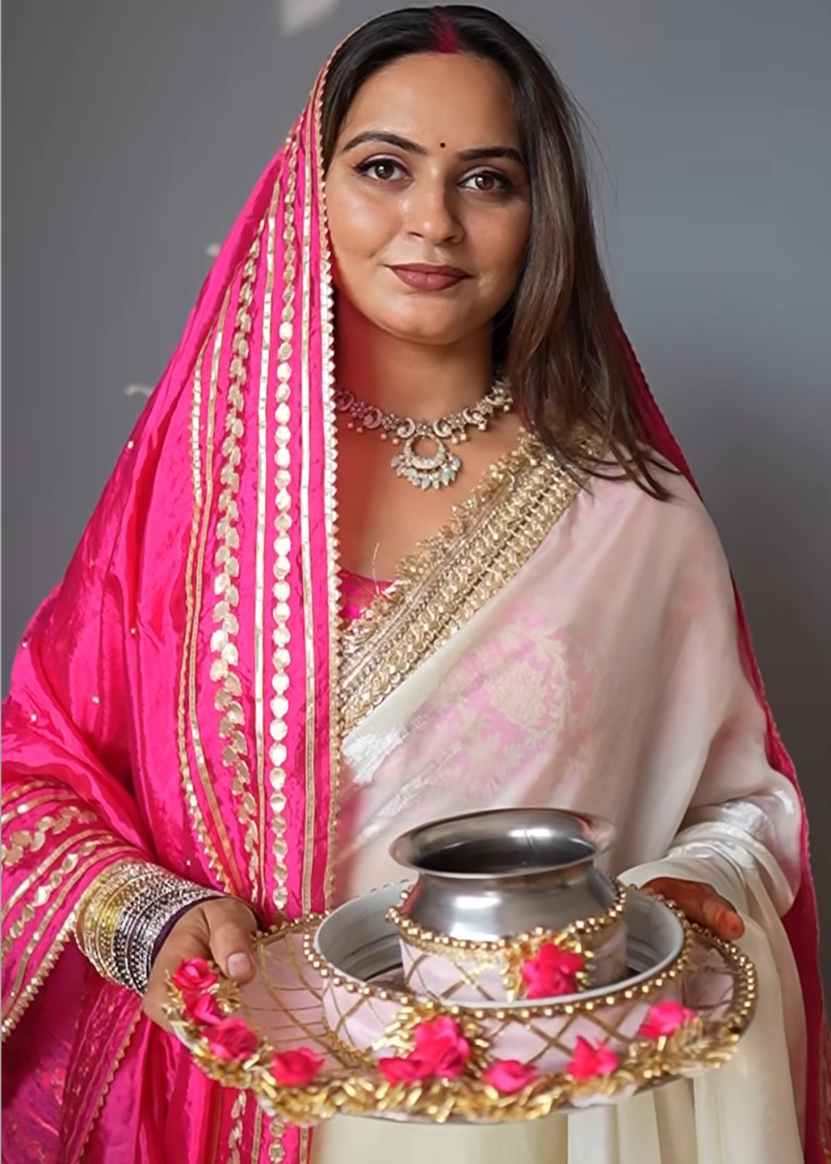 Off White Royal Tissue Saree