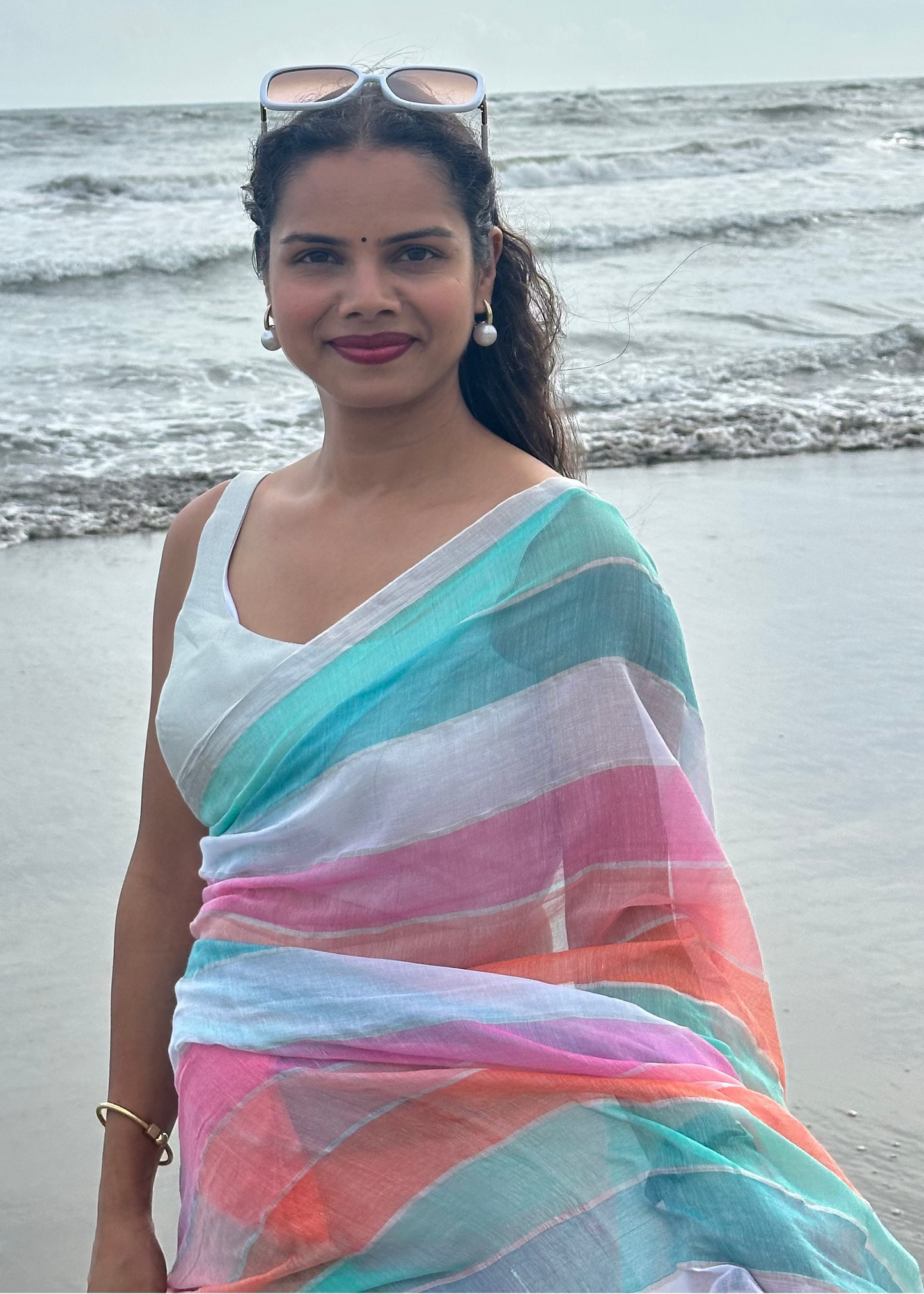 Satrangi Soft Mul Saree