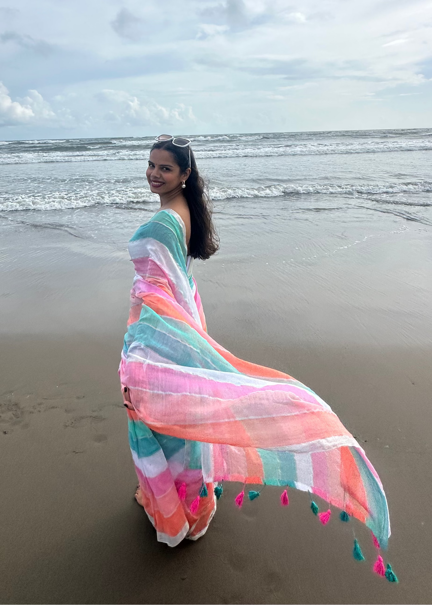 Satrangi Soft Mul Saree