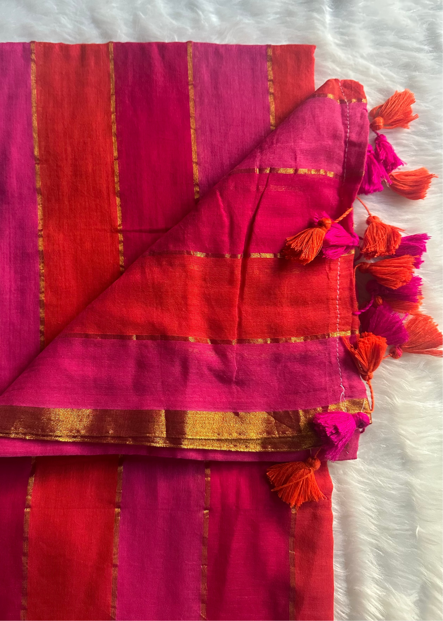 Manya Satrangi Mul Saree