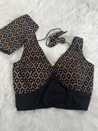 Ajrakh Cotton Sleeveless Blouse