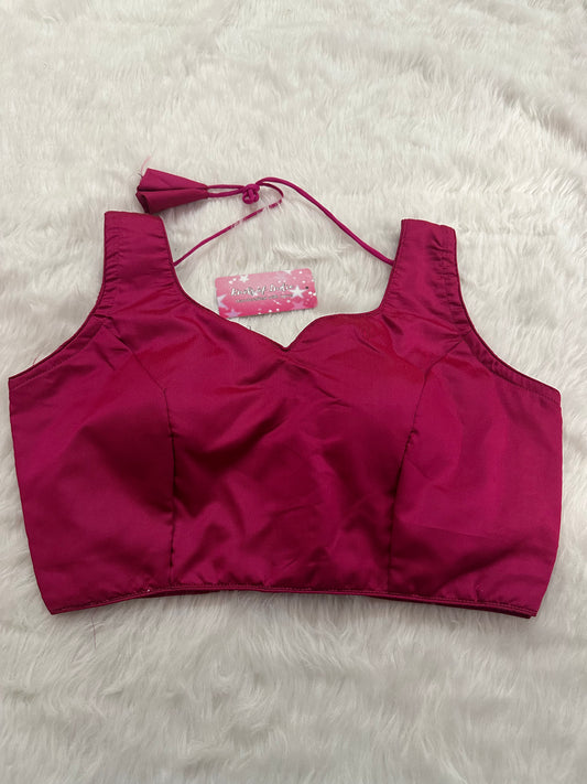 Pink Sleeveless Blouse
