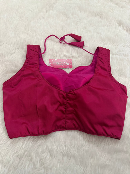 Pink Sleeveless Blouse